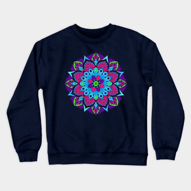 Mystical Mandala 03 Crewneck Sweatshirt by machmigo